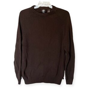 Timberland Brown 100% Cotton Crew Neck Long Sleeve Sweater Size XL